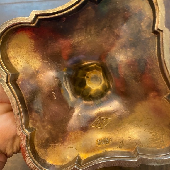 Silver plated BP Ornate Candle Holders - Picture 6 of 8